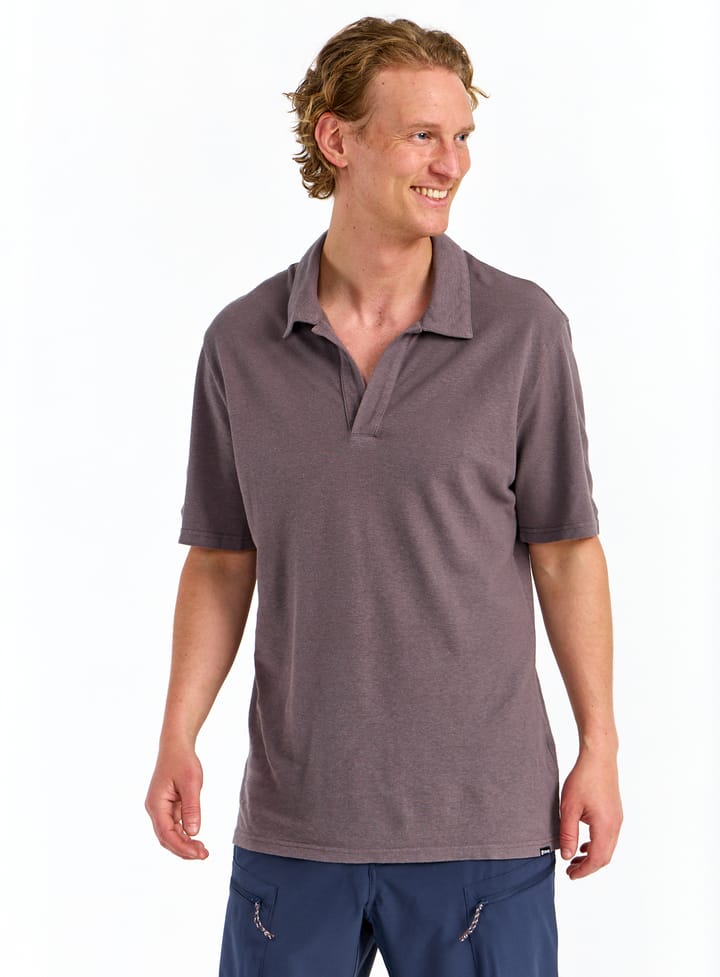 Urberg Men's Hemp Polo Tee Plum Kitten Urberg Urberg Men's Hemp Polo Tee Plum Kitten Urberg