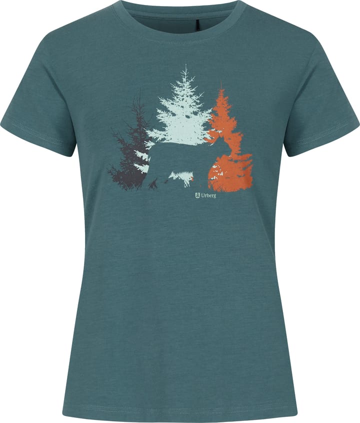 Urberg Women's Bamboo Print Tee Silver Pine Urberg