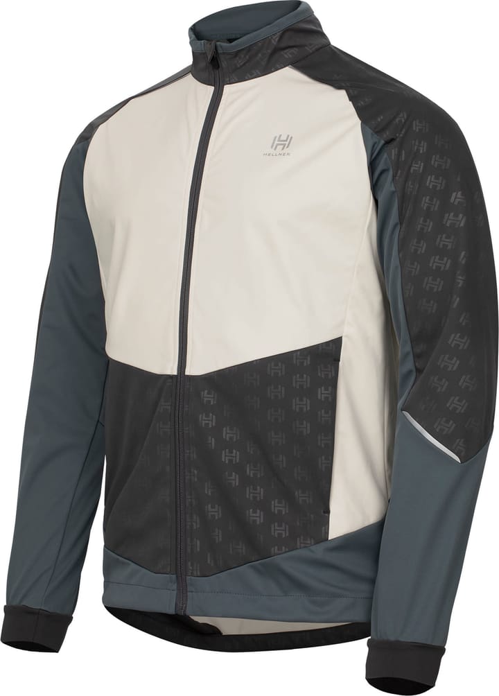 Hellner Men's Sårjås XC Ski Jacket Stormy Weather/Asphalt/Off White Hellner