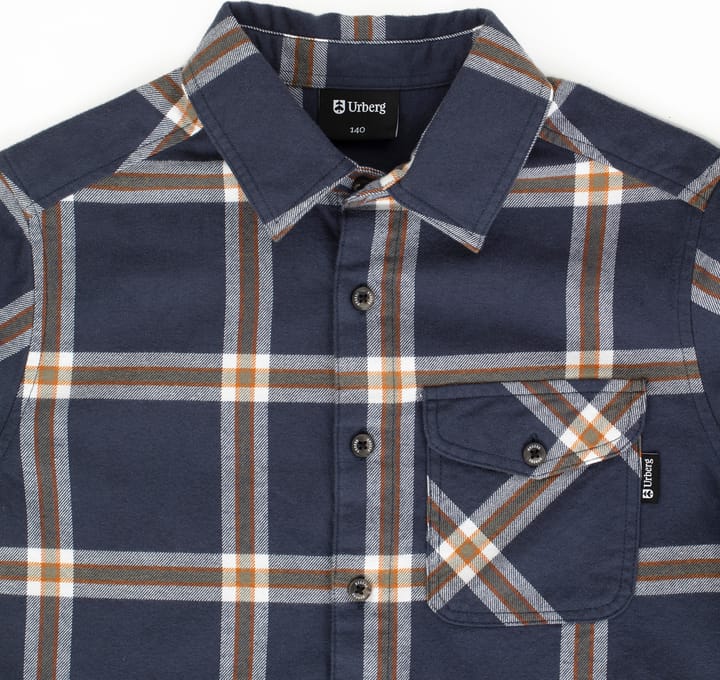 Urberg Juniors' Flanell Shirt Blue Nights/deep Lichen Green Urberg