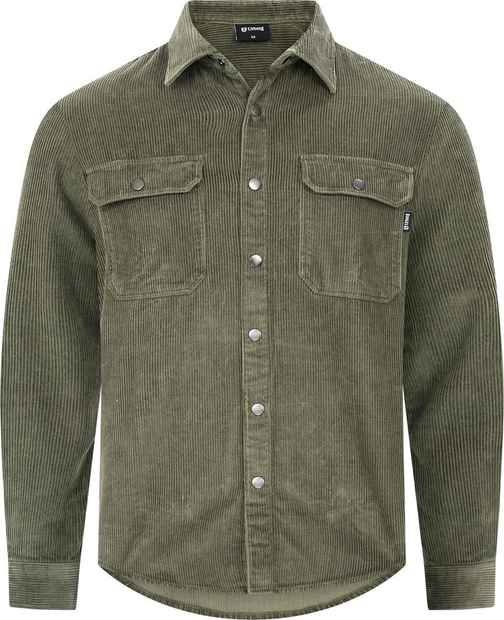 Urberg Corduroy Overshirt Men Deep Lichen Green Urberg