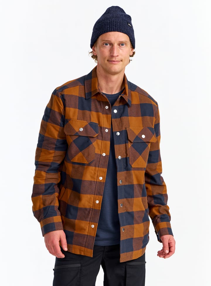 Urberg Padded Flannel Shirt Men Glazed Ginger Urberg