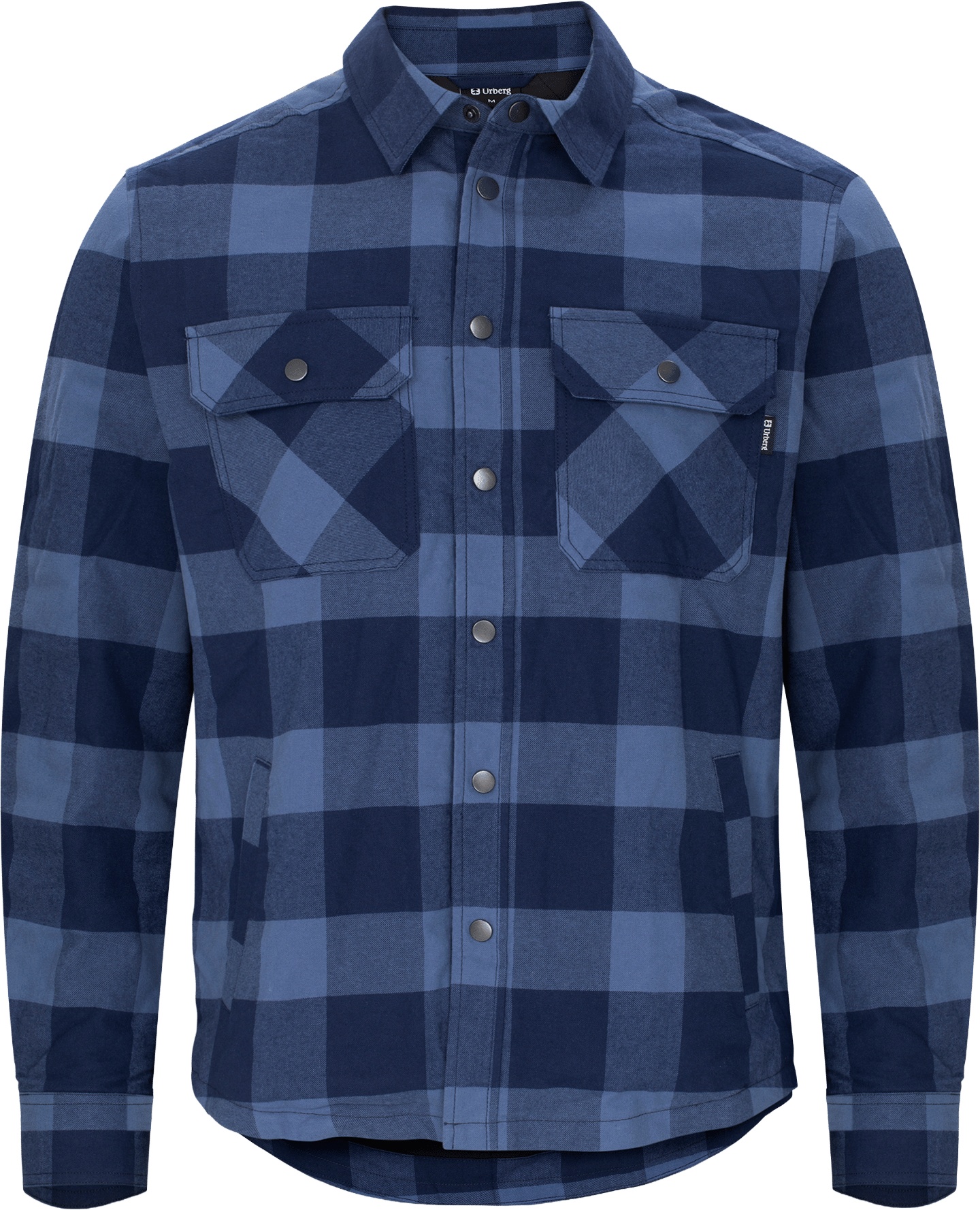 Urberg Men's Padded Flannel Shirt True Navy/Medieval Blue
