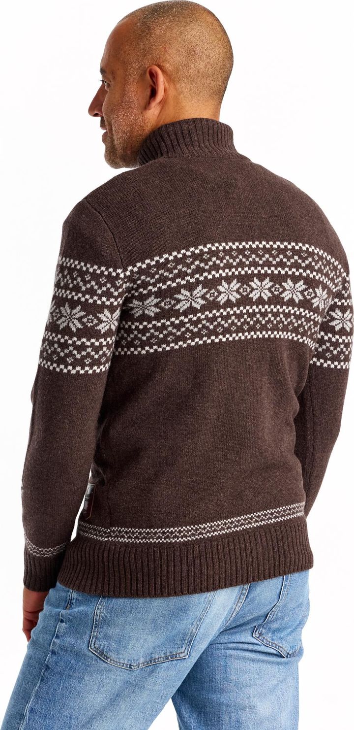 Gridarmor Men's Snøstjerne Full Zip Ullgenser Bracken Melange Gridarmor