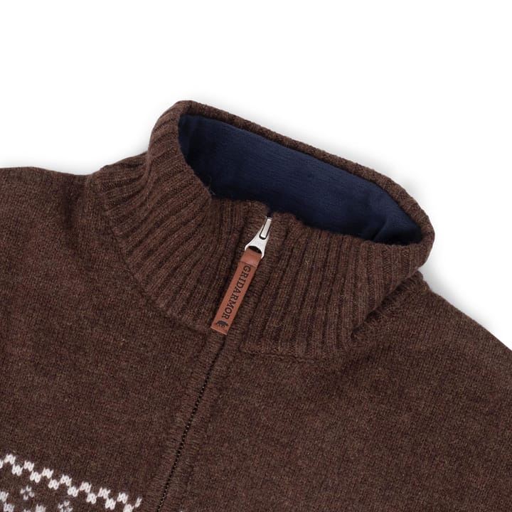 Gridarmor Men's Snøkrystall Half Zip Ullgenser Navy Blazer/bracken Gridarmor