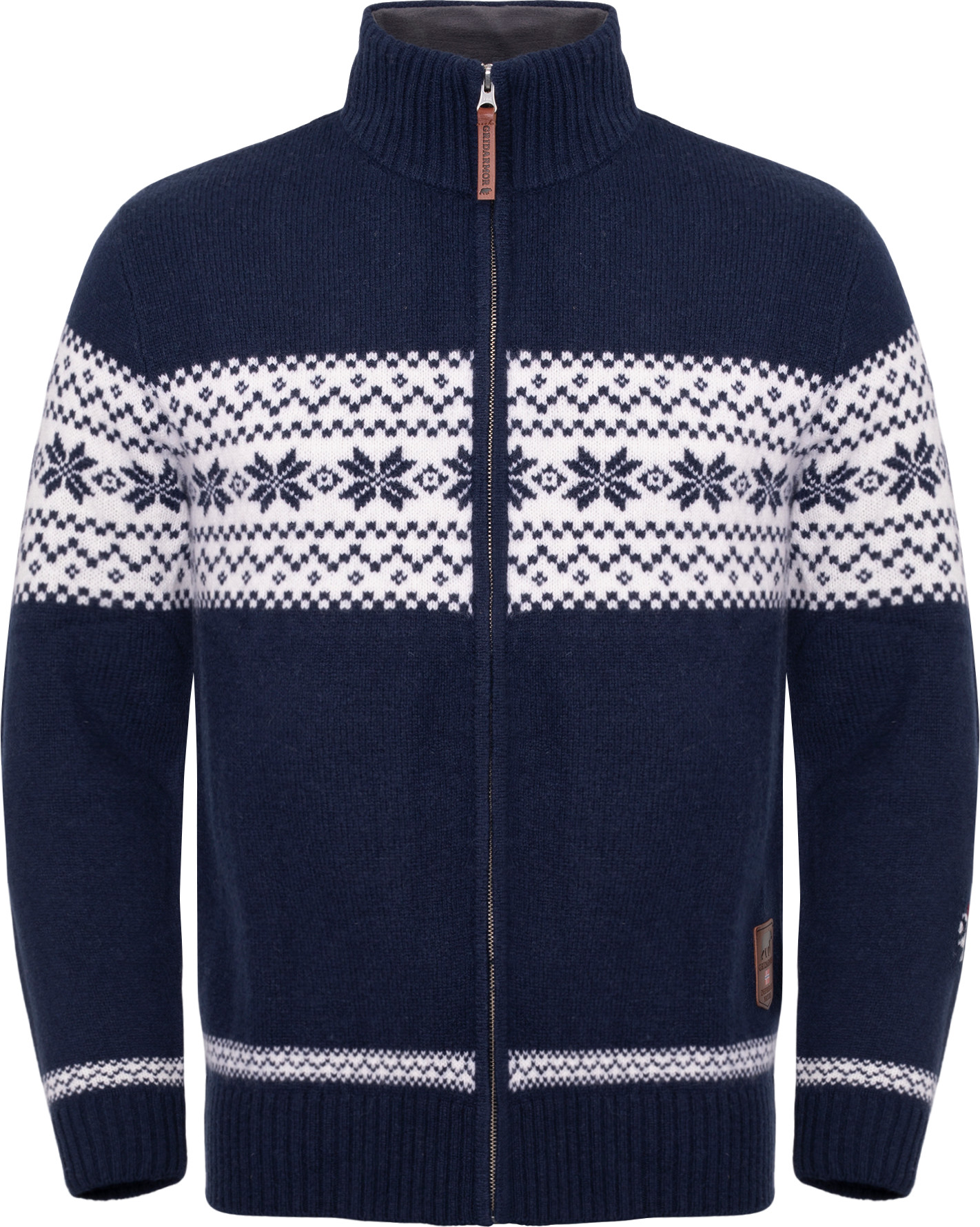 Gridarmor Men's Snøstjerne Full Zip Ullgenser stickade tröjor