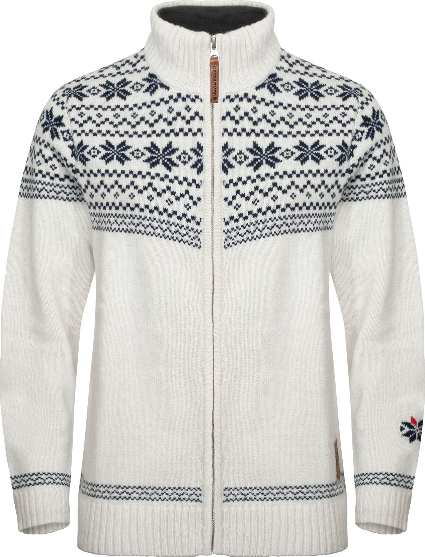 Gridarmor Women's Snøstjerne Full Zip Ullgenser Bright