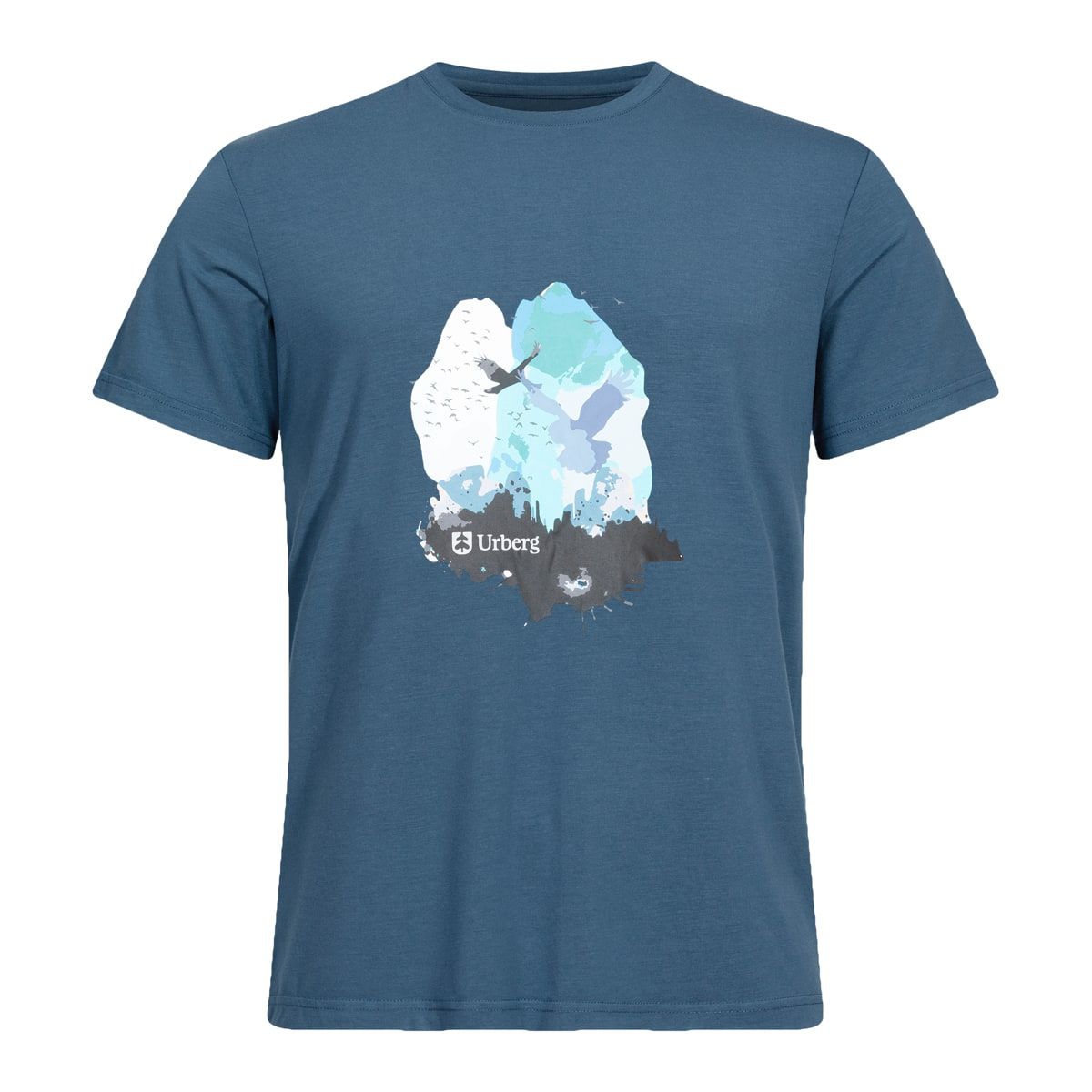 Urberg Men's Printed Tree Tee Midnight Navy/sky