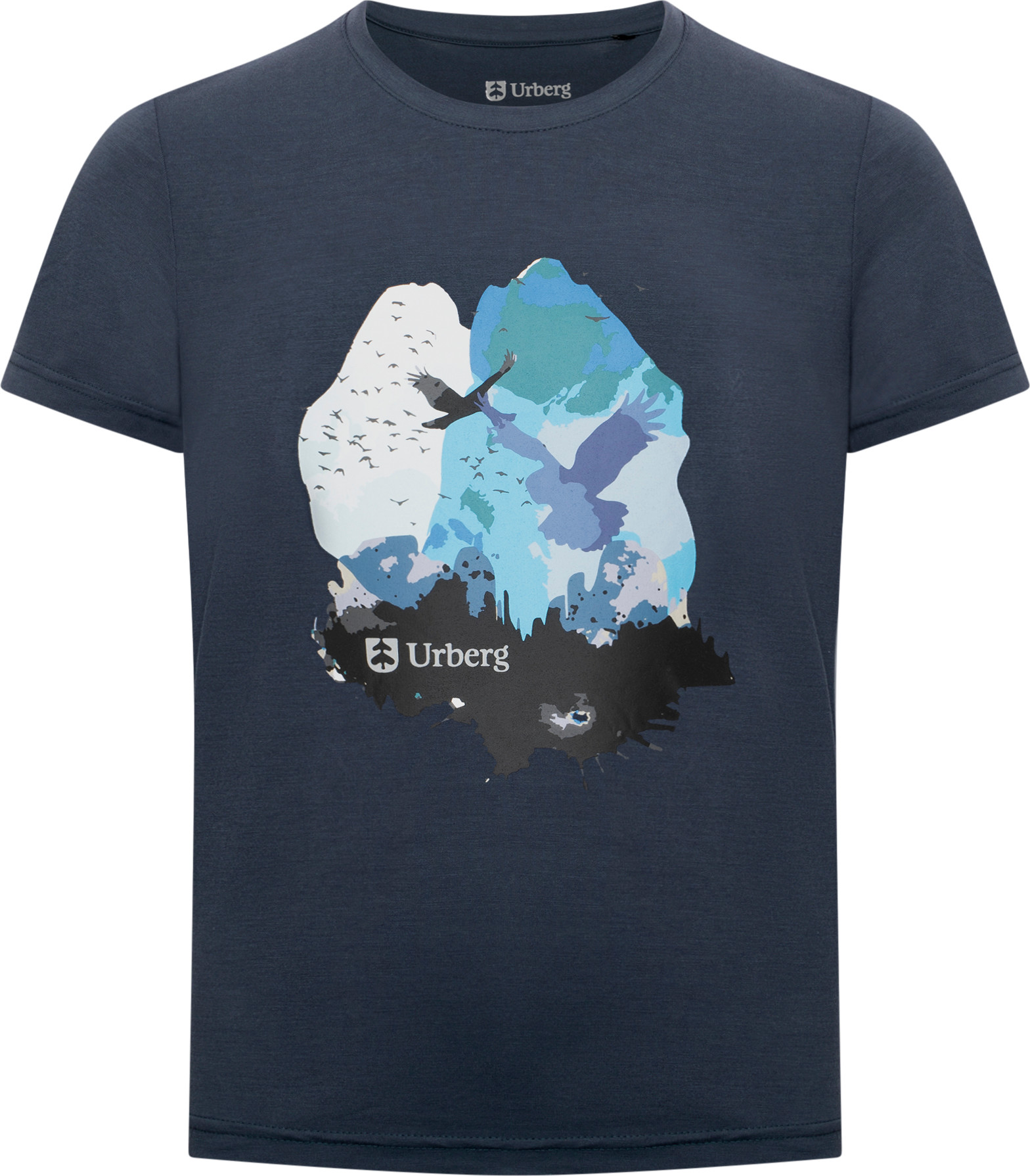 Urberg Juniors' Printed Tree Tee Midnight Navy T-shirts 98/104