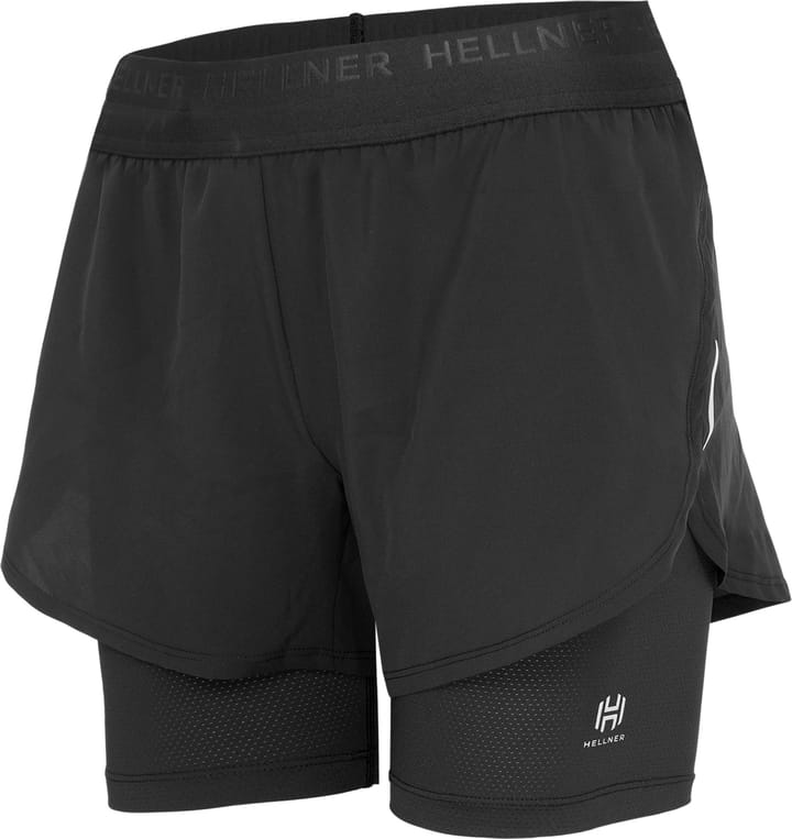 Hellner Women's Kelva 2-In-1 Running Long Tights Black Beauty/black Beauty Hellner