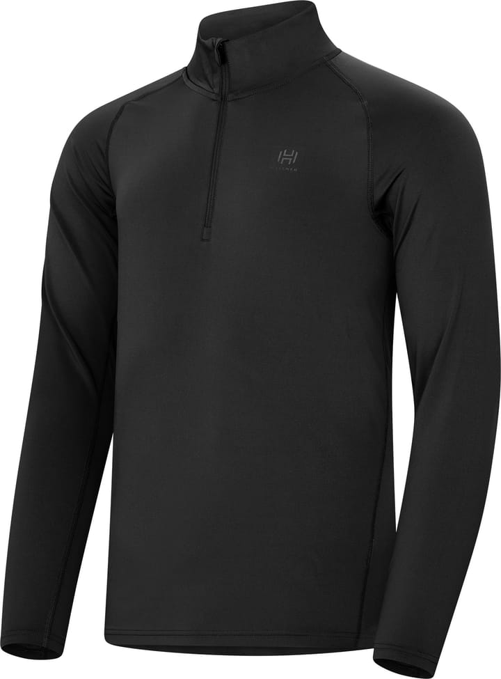 Hellner Men's Core Running Halfzip LS Tee Black Beauty Hellner