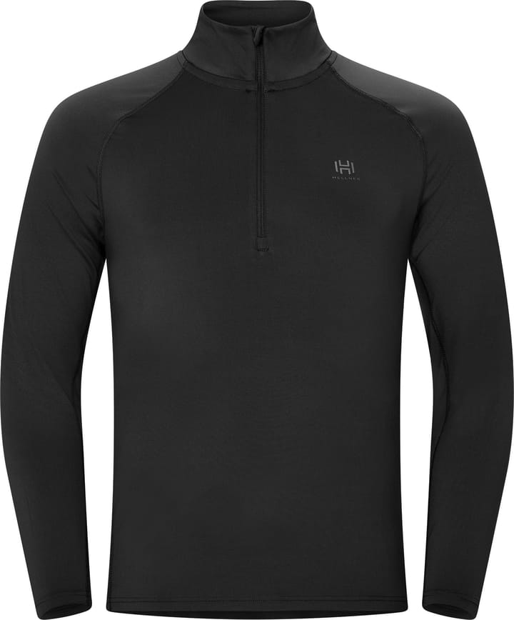 Hellner Men's Core Running Halfzip LS Tee Black Beauty Hellner