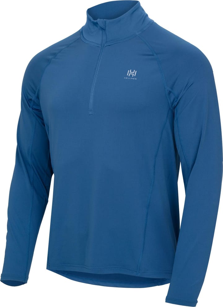 Hellner Men's Core Running Halfzip LS Tee Ensign Blue Hellner