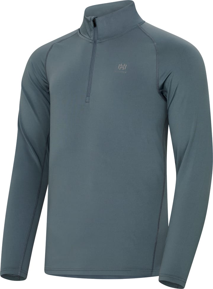 Hellner Men's Core Running Halfzip LS Tee Stormy Weather Hellner Hellner Men's Core Running Halfzip LS Tee Stormy Weather Hellner