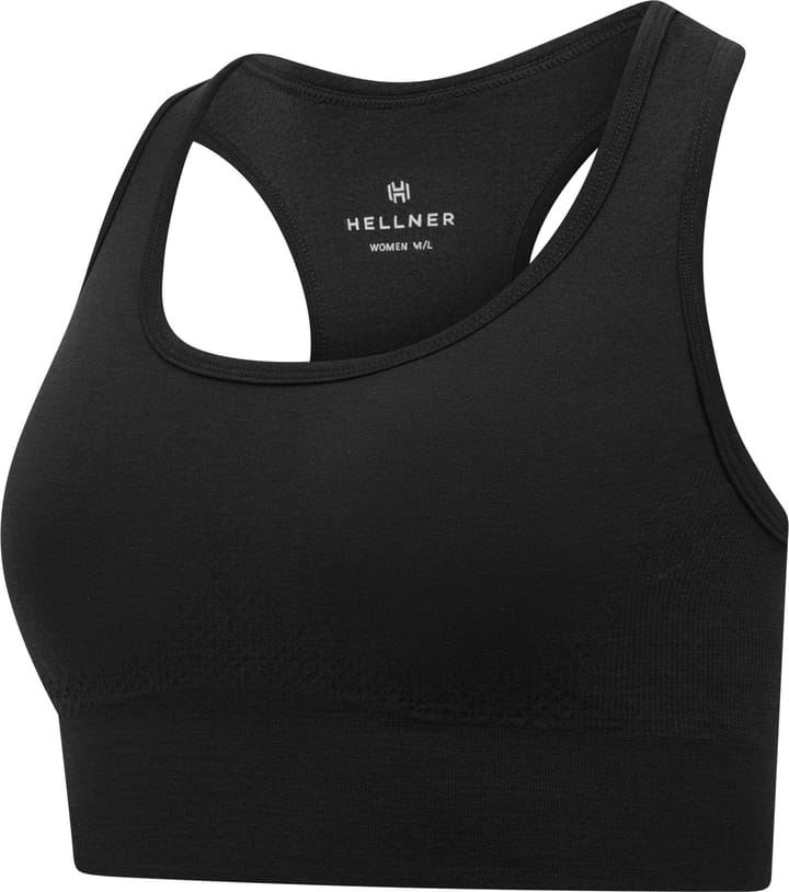 Hellner Women's Wool Tech Seamless Bra Black Beauty Hellner