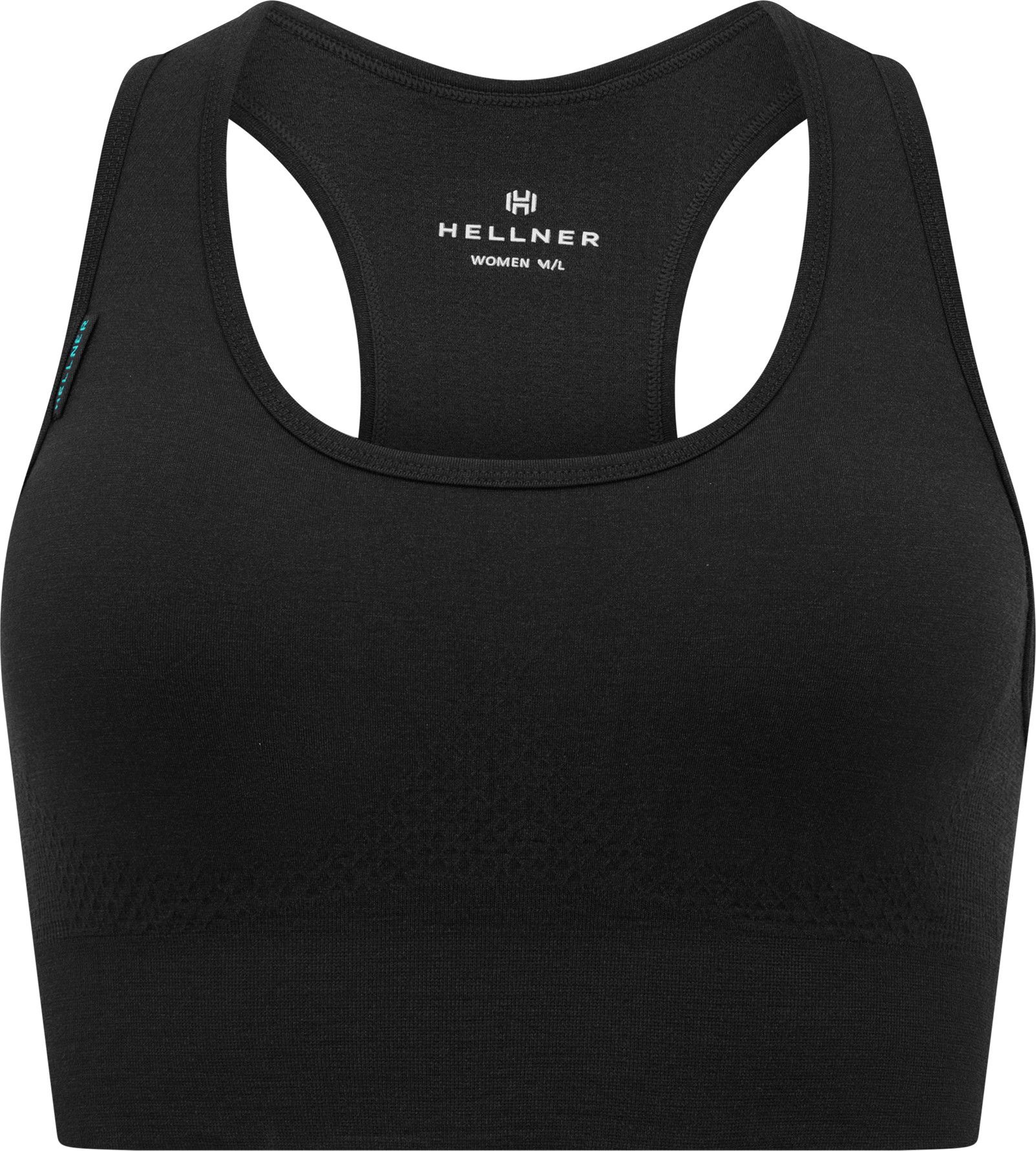 Hellner Women's Wool Tech Seamless Bra Black Beauty