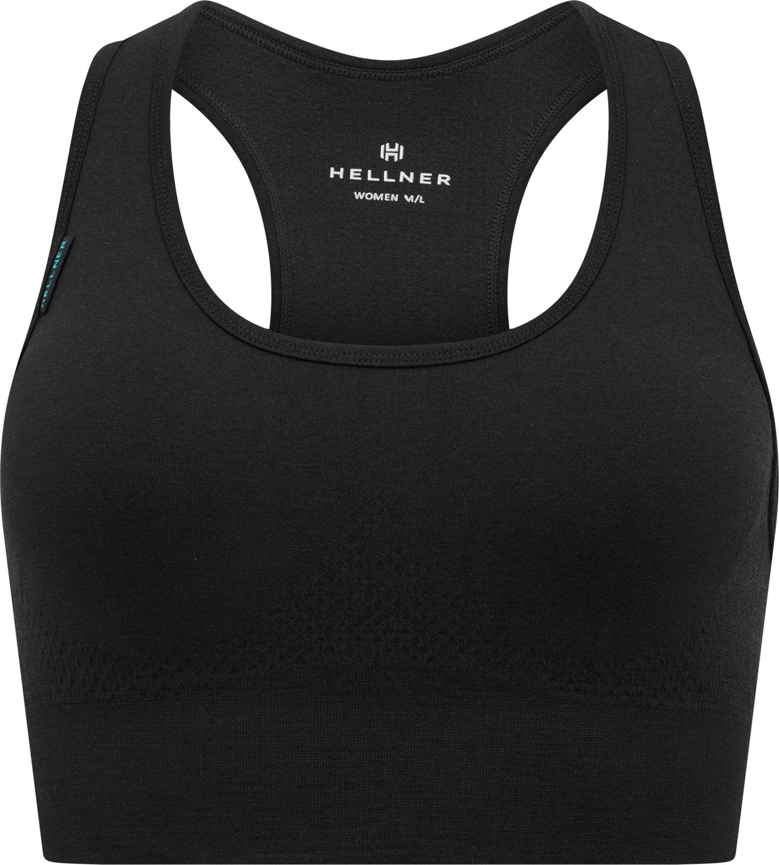 Hellner Women's Wool Tech Seamless Bra Black Beauty