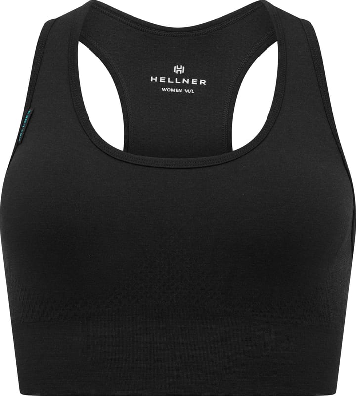 Hellner Women's Wool Tech Seamless Bra Black Beauty Hellner