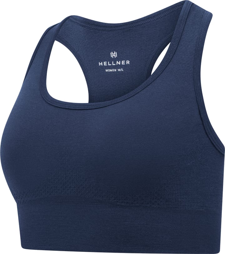 Hellner Women's Wool Tech Seamless Bra Dress Blues Hellner