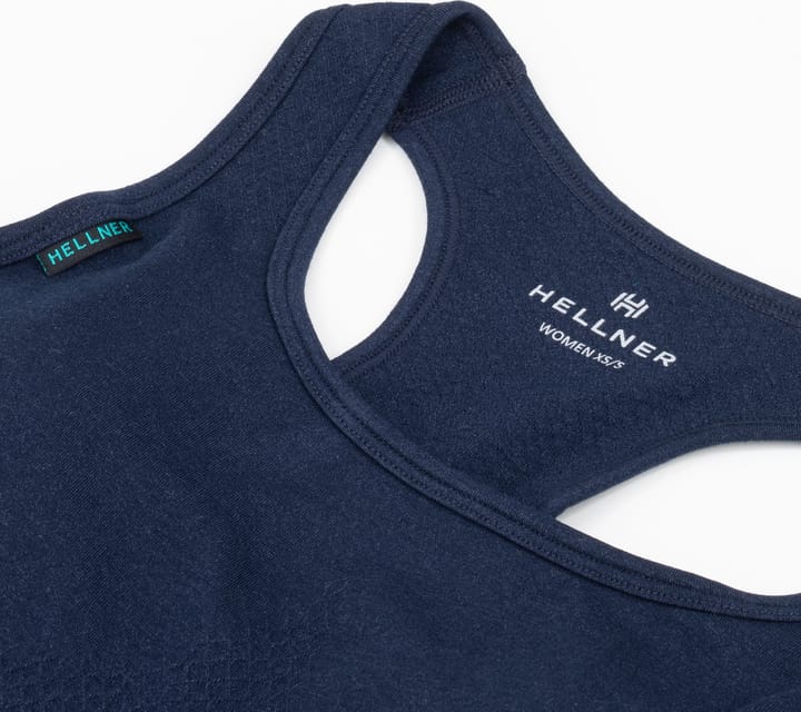 Hellner Women's Wool Tech Seamless Bra Dress Blues Hellner