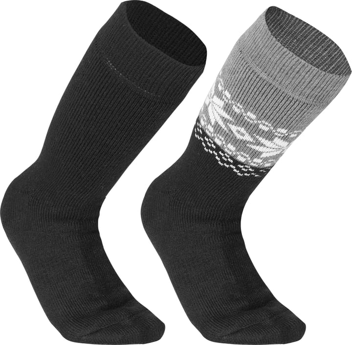 Gridarmor Unisex Alpacka Wool Heritage Socks 2-pack Black Beauty Gridarmor