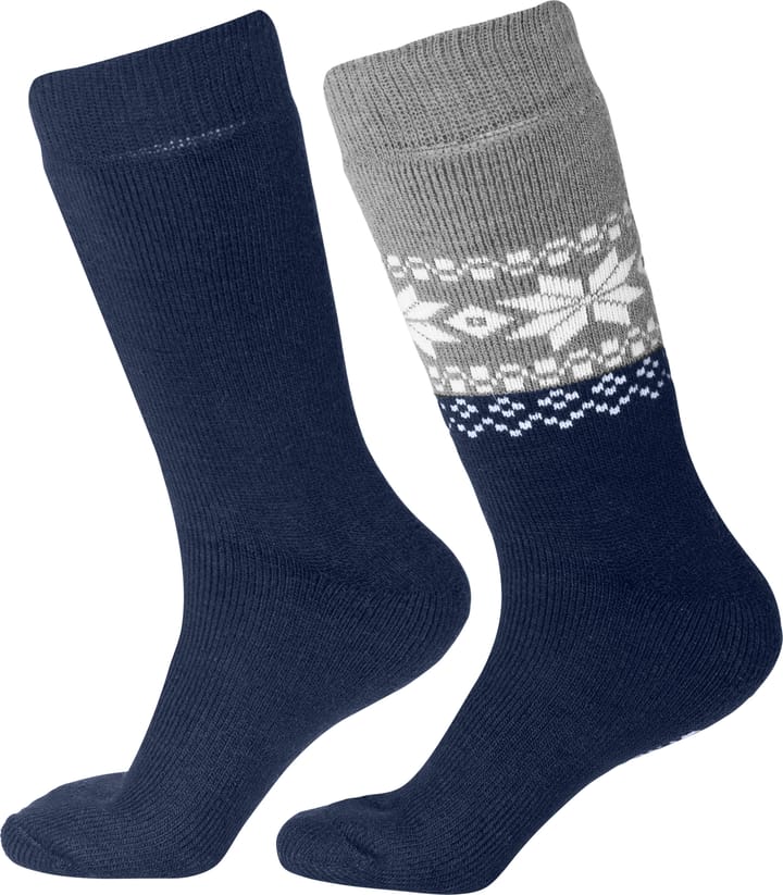 Gridarmor Unisex Alpacka Wool Heritage Socks 2-pack Navy Blazer Gridarmor