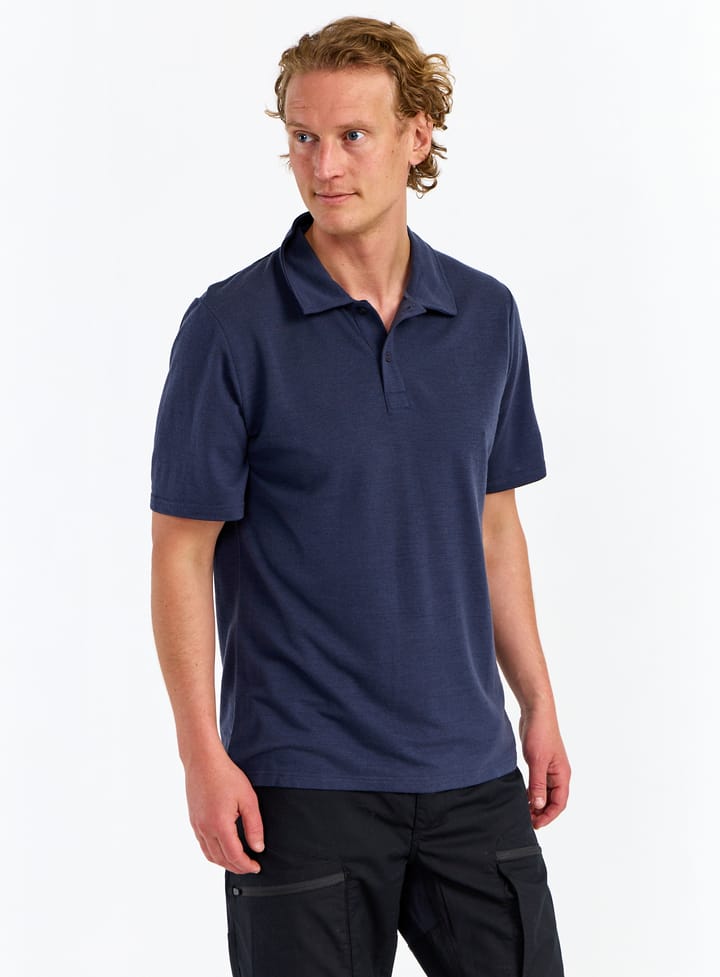 Urberg Men's Merino Wool Polo Tee Blue Nights Urberg Urberg Men's Merino Wool Polo Tee Blue Nights Urberg