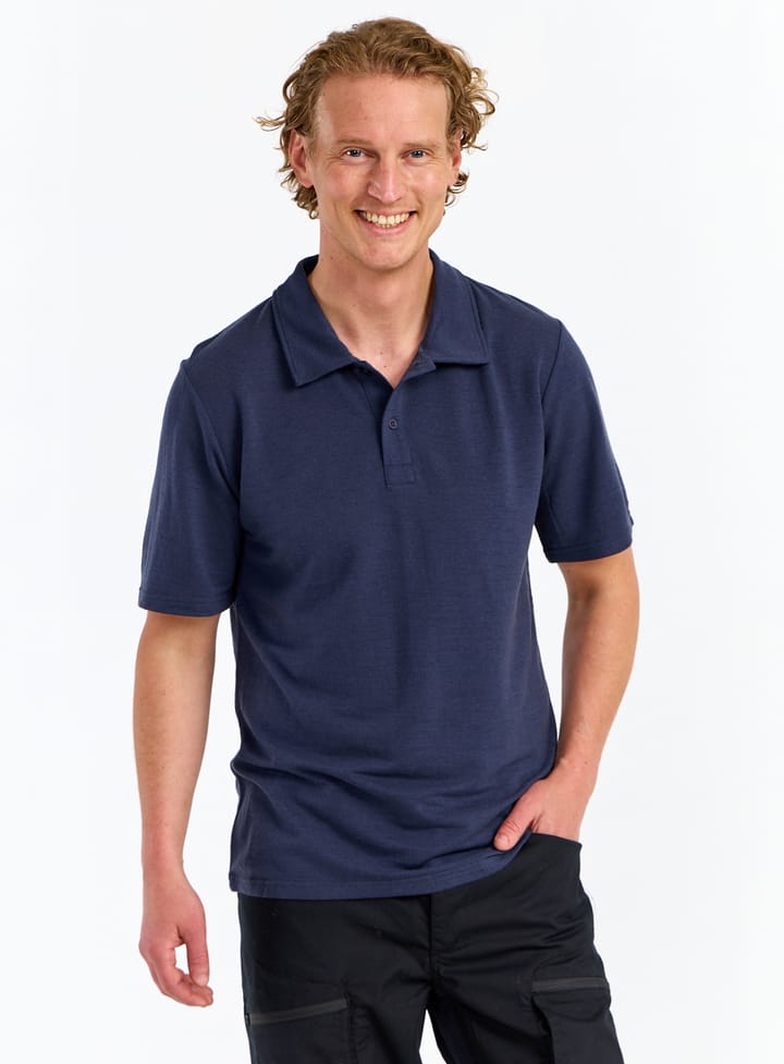 Urberg Men's Merino Wool Polo Tee Blue Nights Urberg Urberg Men's Merino Wool Polo Tee Blue Nights Urberg