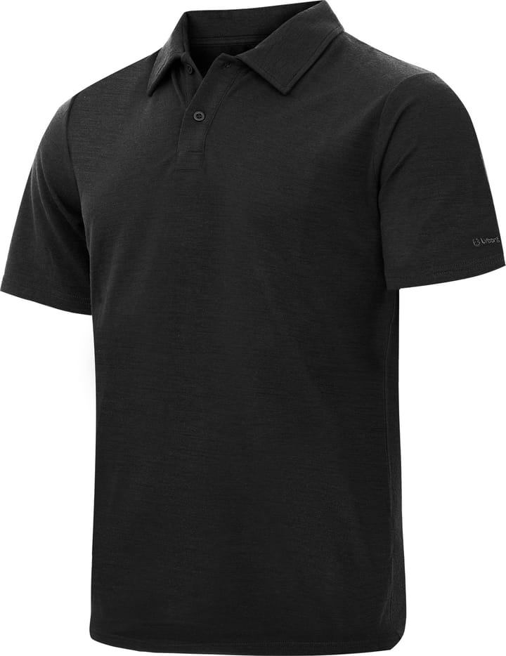 Urberg Merino Wool Polo Tee Men Black Beauty Urberg