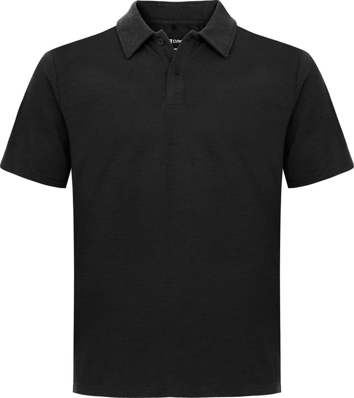 Urberg Merino Wool Polo Tee Men Black Beauty Urberg
