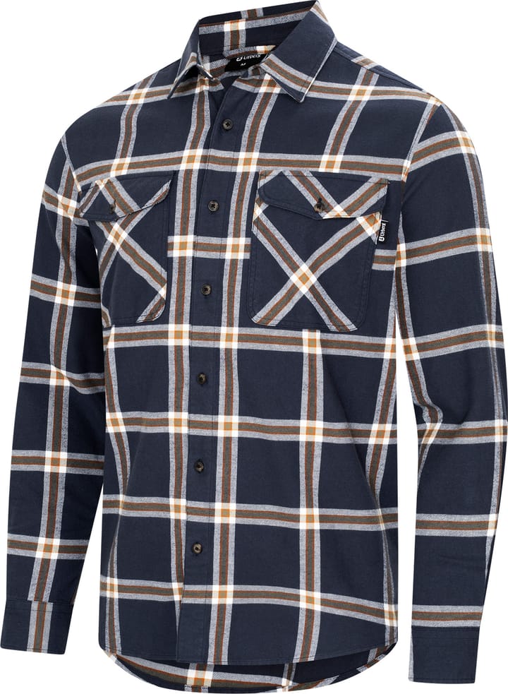 Urberg Two Pocket Flanell Shirt Men Silver Pine/ Blue Nights Urberg Urberg Two Pocket Flanell Shirt Men Silver Pine/ Blue Nights Urberg