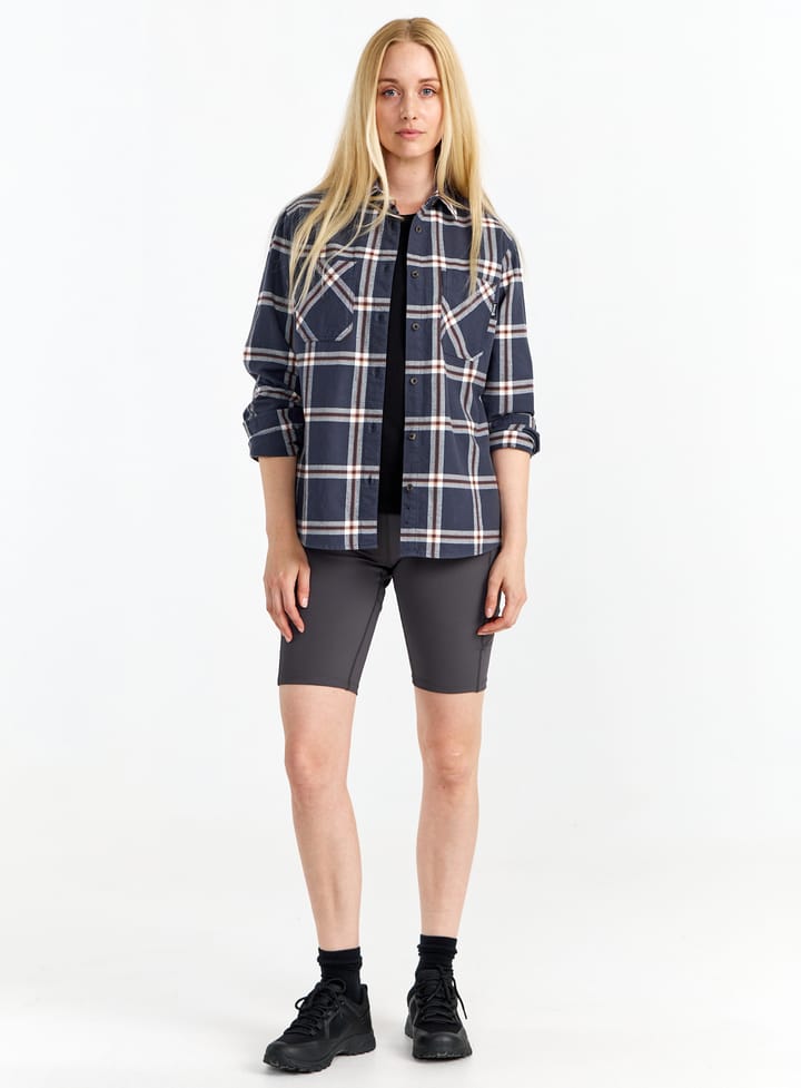 Urberg Two Pocket Flanell Shirt Wmn Huckleberry/blue Nights Urberg Urberg Two Pocket Flanell Shirt Wmn Huckleberry/blue Nights Urberg