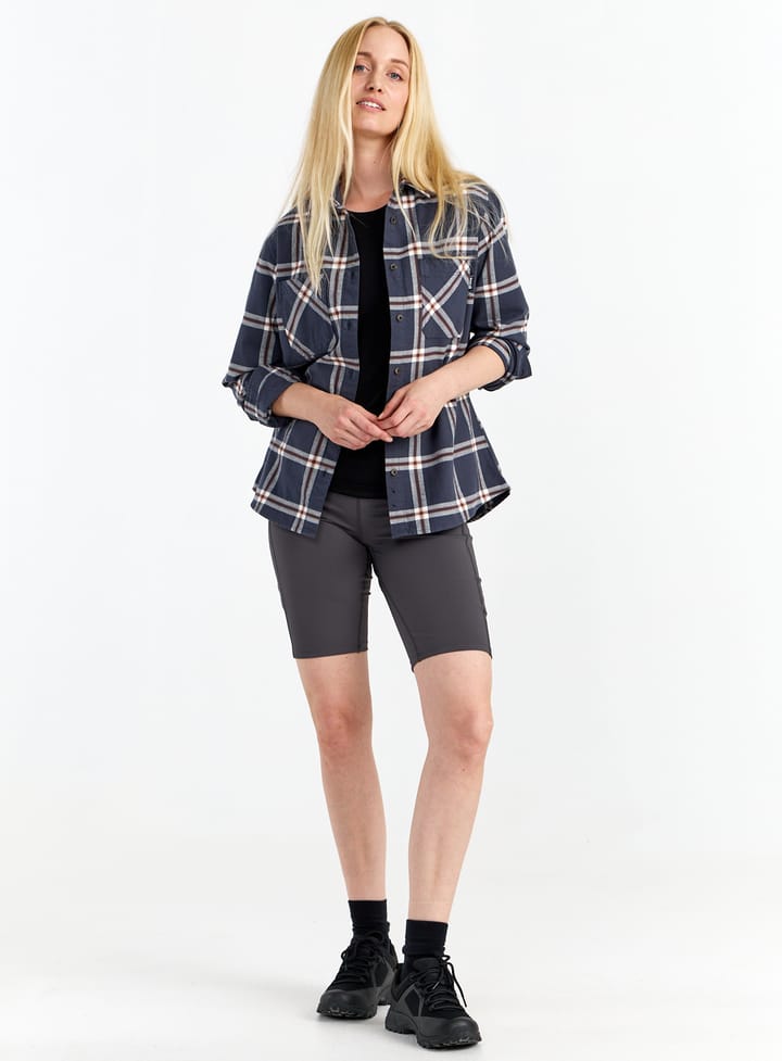 Urberg Two Pocket Flanell Shirt Wmn Huckleberry/blue Nights Urberg Urberg Two Pocket Flanell Shirt Wmn Huckleberry/blue Nights Urberg