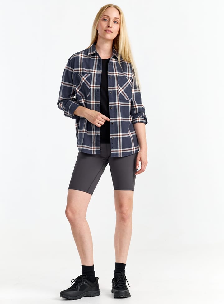 Urberg Two Pocket Flanell Shirt Wmn Huckleberry/blue Nights Urberg Urberg Two Pocket Flanell Shirt Wmn Huckleberry/blue Nights Urberg