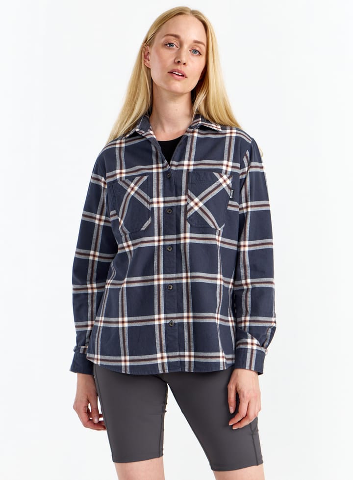Urberg Two Pocket Flanell Shirt Wmn Huckleberry/blue Nights Urberg Urberg Two Pocket Flanell Shirt Wmn Huckleberry/blue Nights Urberg