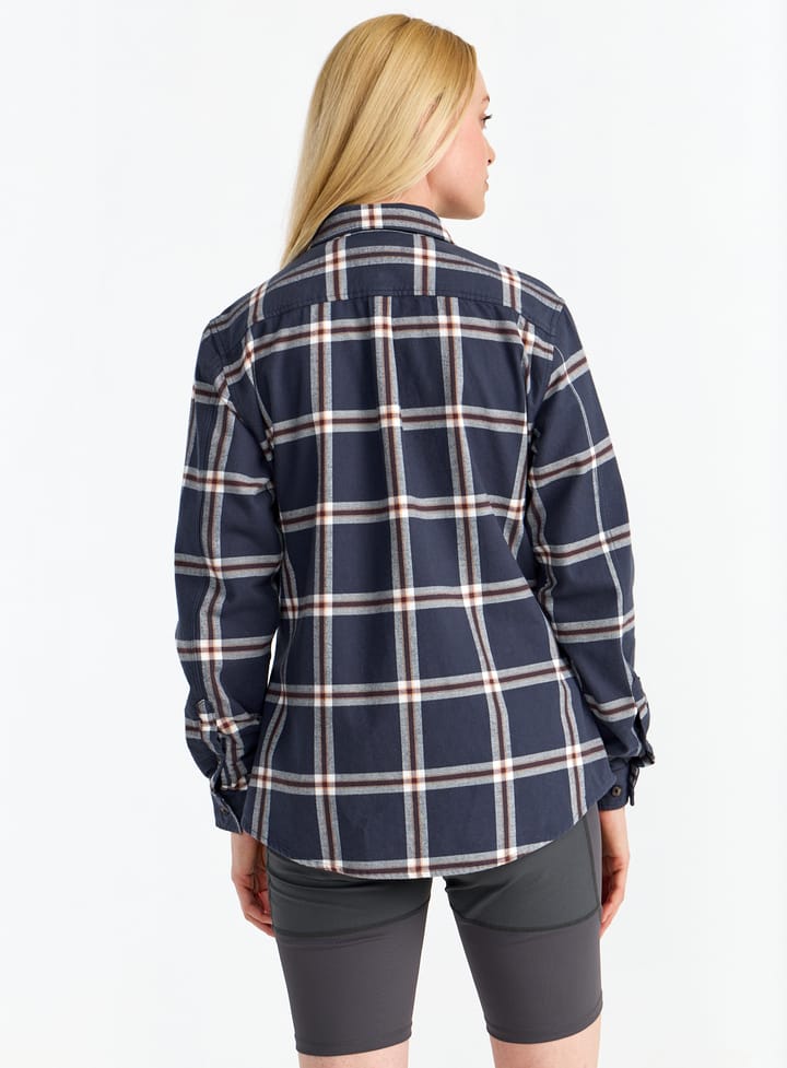 Urberg Two Pocket Flanell Shirt Wmn Huckleberry/blue Nights Urberg Urberg Two Pocket Flanell Shirt Wmn Huckleberry/blue Nights Urberg