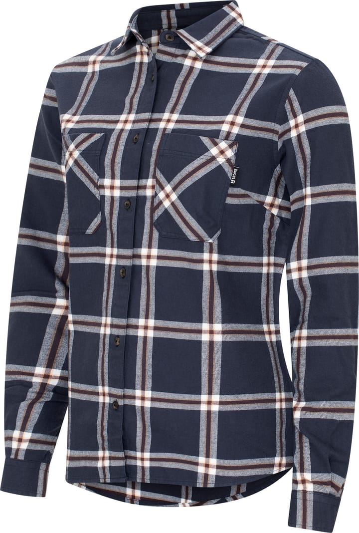 Urberg Two Pocket Flanell Shirt Wmn Huckleberry/blue Nights Urberg Urberg Two Pocket Flanell Shirt Wmn Huckleberry/blue Nights Urberg