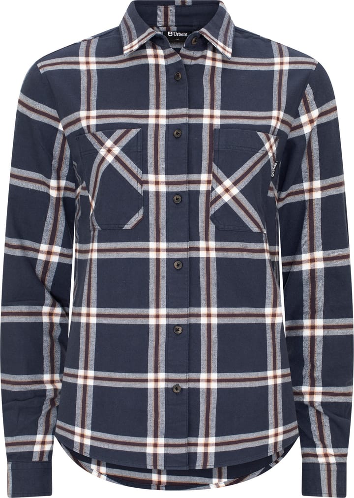 Urberg Two Pocket Flanell Shirt Wmn Huckleberry/blue Nights Urberg