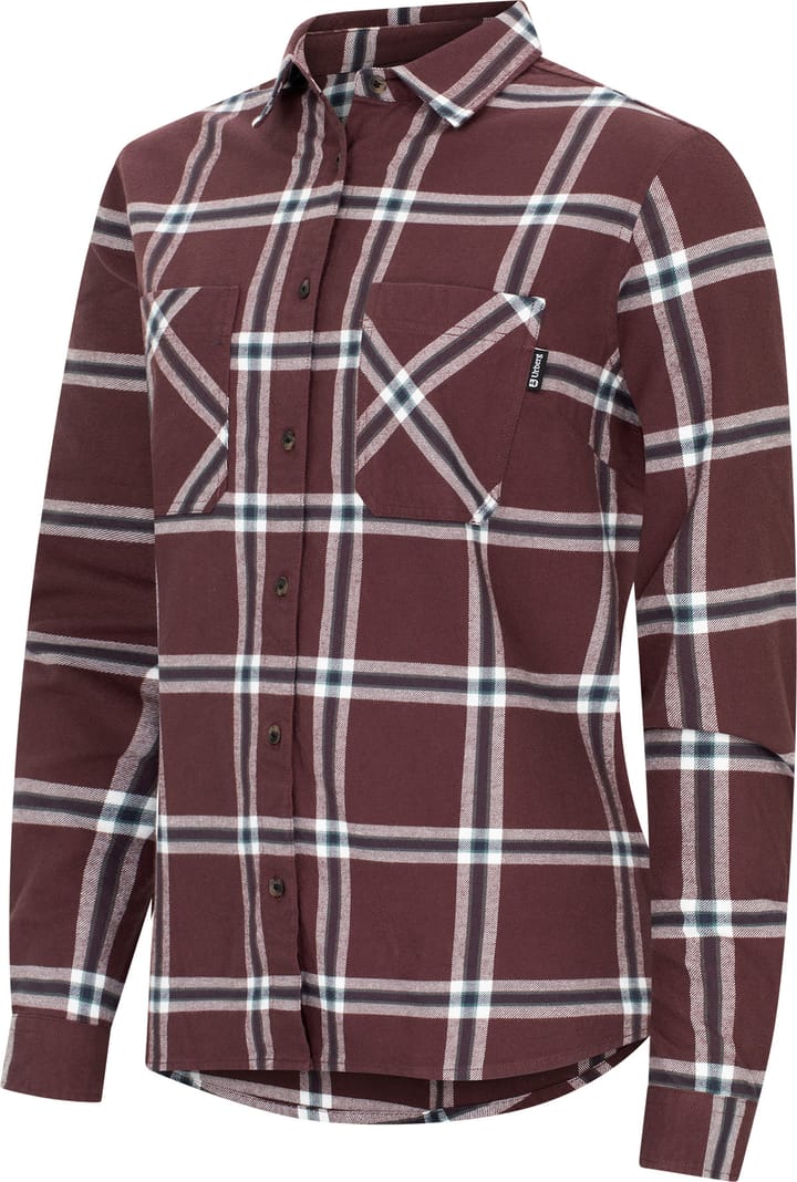 Urberg Women's Two Pocket Flanell Shirt Huckleberry/blue Nights Urberg