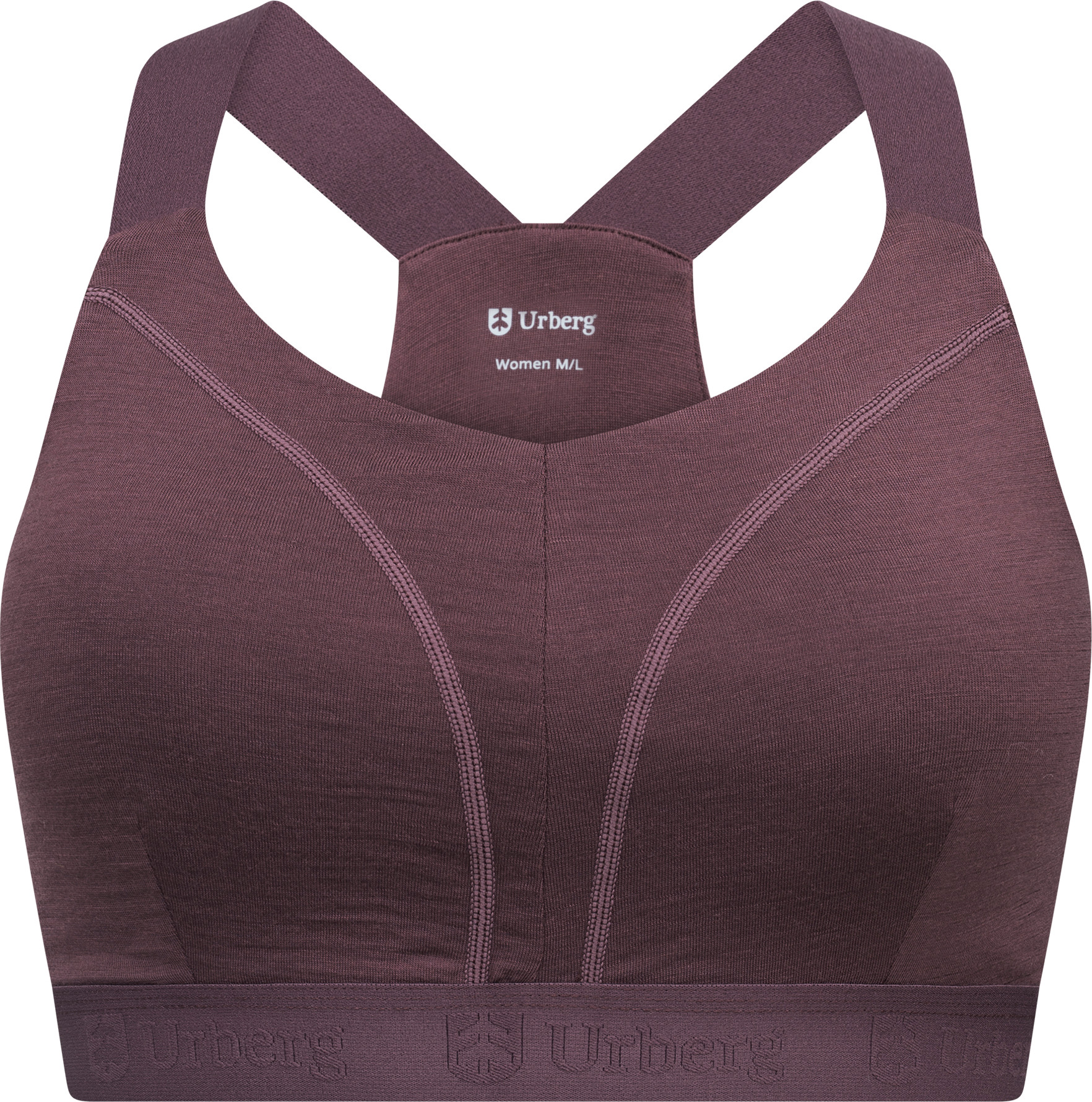 Urberg Women's Merino Wool Soft Bra Black Beauty