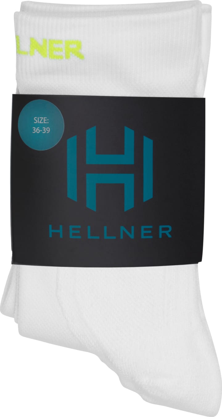 Hellner Shafted Run Sock 2-P Bright White Hellner
