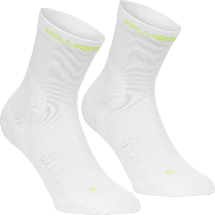 Hellner Shafted Run Sock 2-P Bright White Hellner