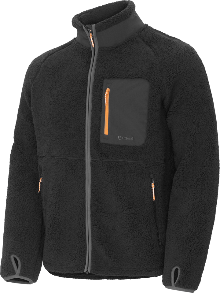 Urberg Men's Soft Pile Fleece Sweater Black Beauty Urberg
