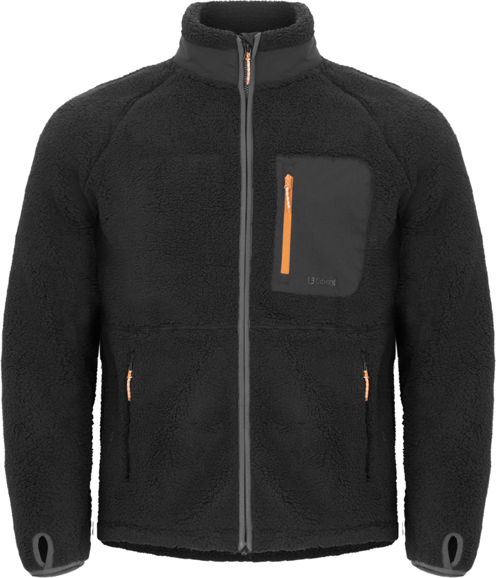 Urberg Men's Soft Pile Fleece Sweater Black Beauty Urberg