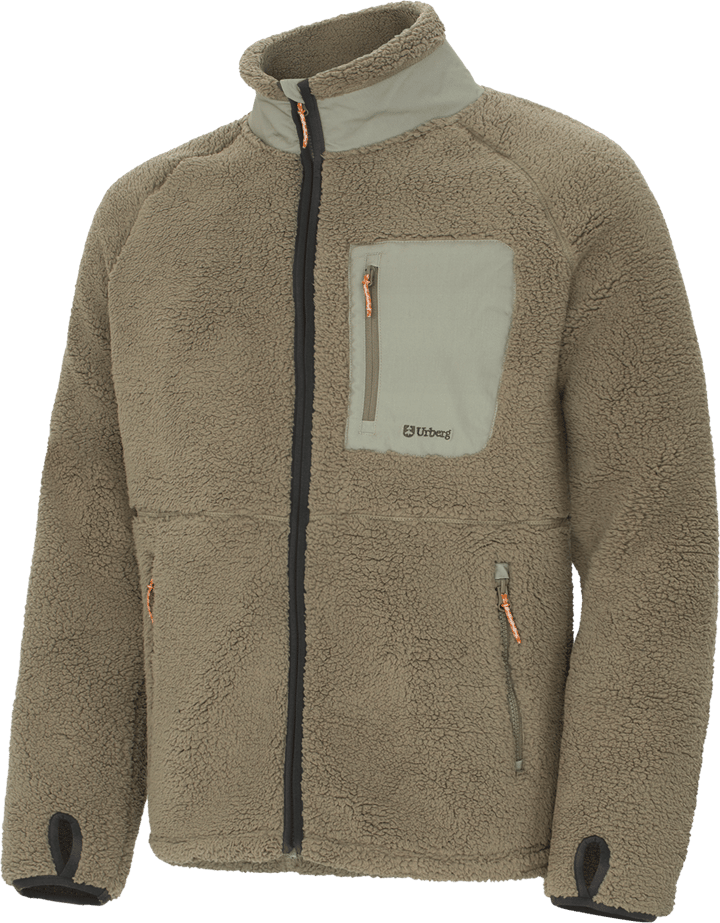 Urberg Men's Soft Pile Fleece Sweater Dusty Olive Urberg