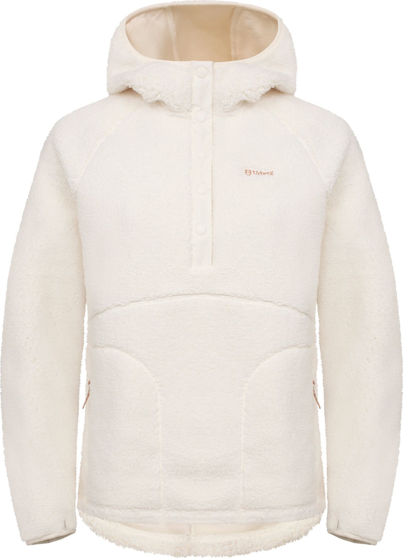 Urberg Soft Pile Fleece Hoodie Wmn Cloud Dancer
