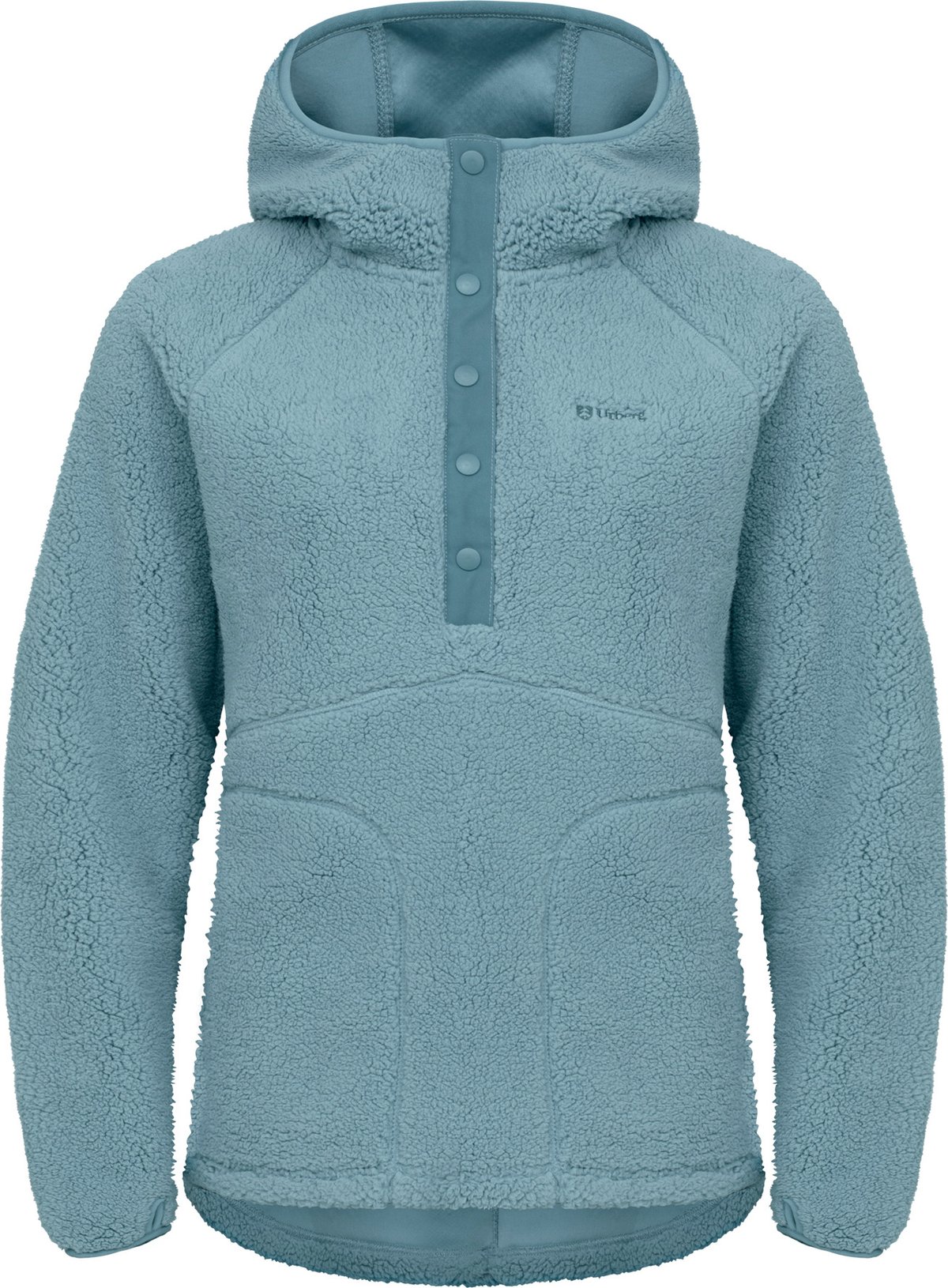 Urberg Women's Soft Pile Fleece Hoodie Stone Blue