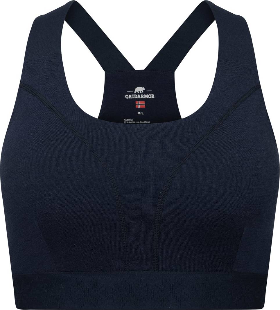 Gridarmor Women's Merino Wool Soft Bra Navy Blazer