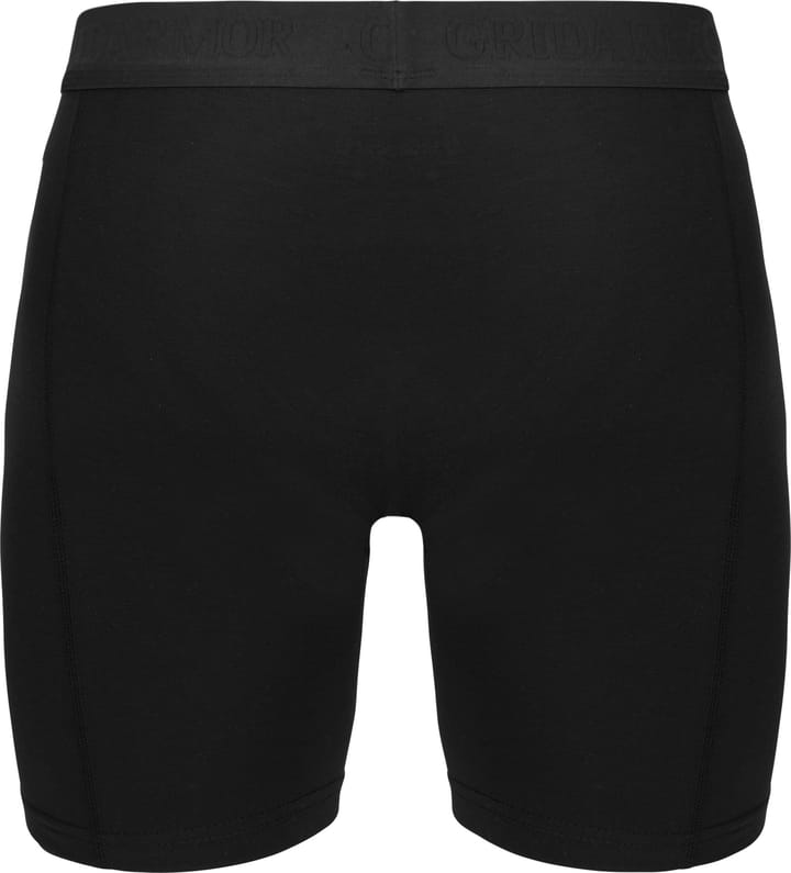 Gridarmor Men's Merino Wool Long Boxers Black Beauty Gridarmor