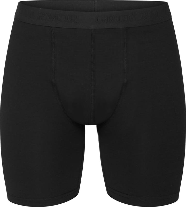 Gridarmor Men's Merino Wool Long Boxers Black Beauty Gridarmor